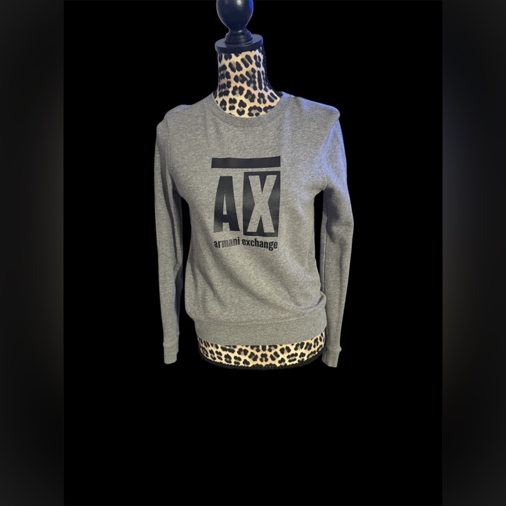 A/X Armani Exchange Charcoal Crewneck Sweater